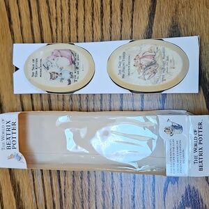 Beatrix Potter Illustrated Soap Set Collector 2 Bars Cream White